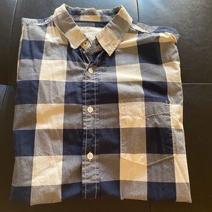 Button down flannel pattern dress up shirt